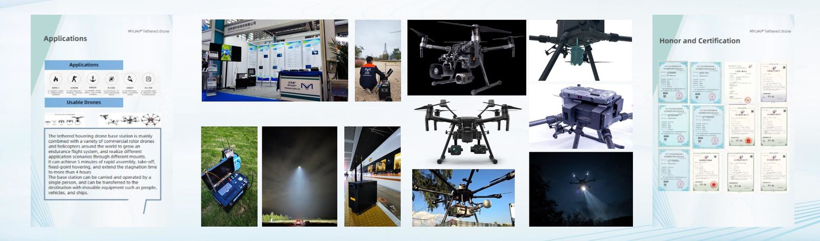 Charge utile de drone attachée