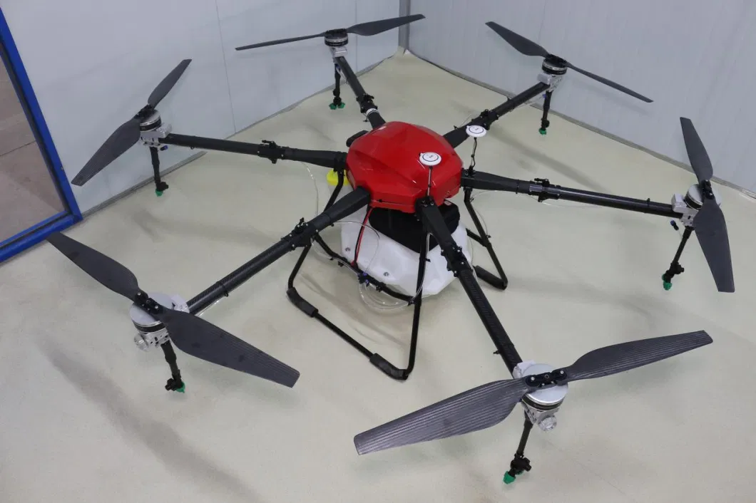 Cadre de drone en fibre de carbone bleue 1648 mm Base de roue à support 17L Capacité de pilule 0
