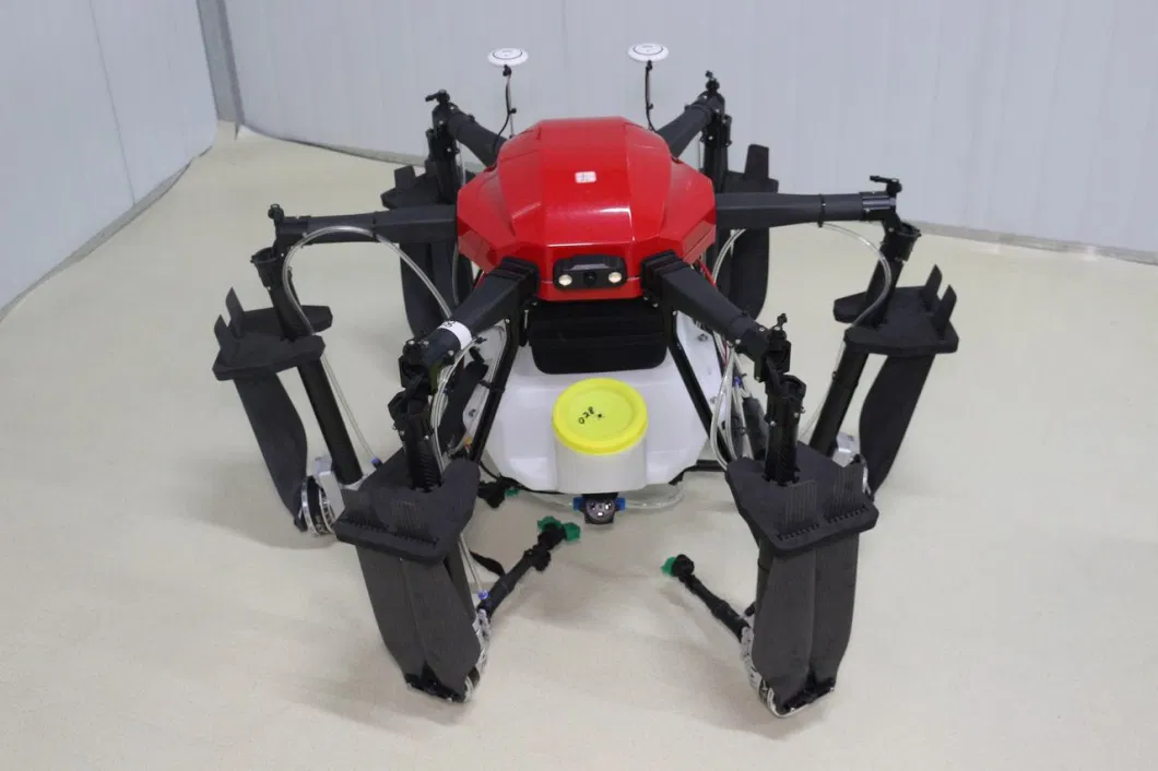 Cadre de drone en fibre de carbone bleue 1648 mm Base de roue à support 17L Capacité de pilule 2