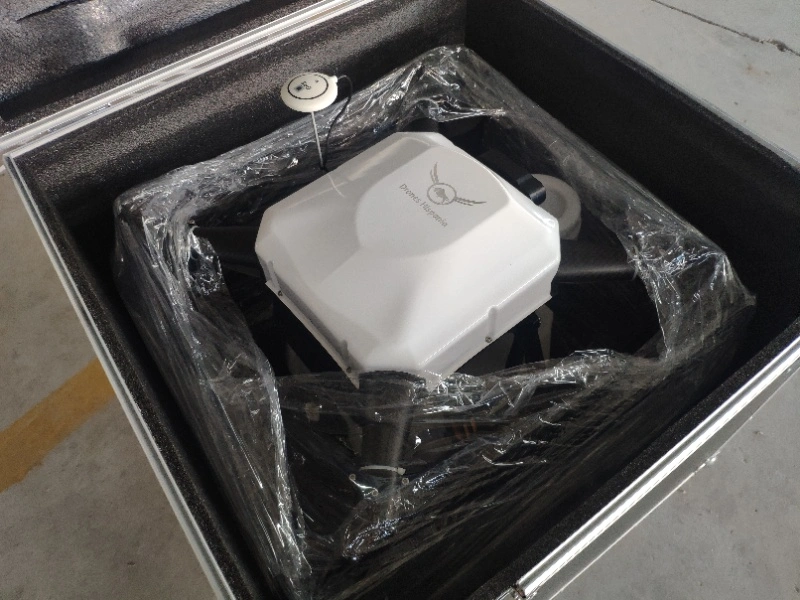 Cadre de drone en fibre de carbone bleue 1648 mm Base de roue à support 17L Capacité de pilule 5