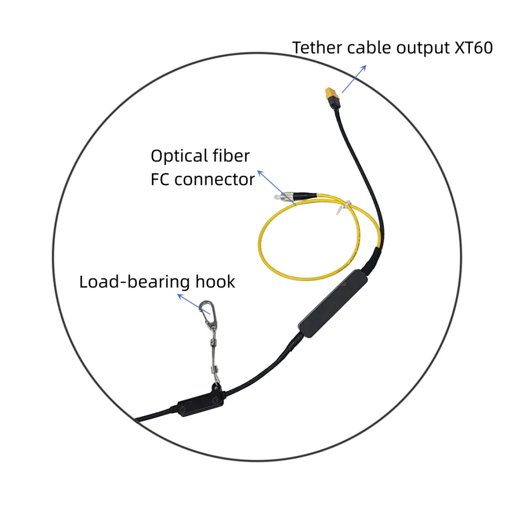 La centrale électrique MYUAV Tether pour Mtow 55kg 220m Cable Auto Reel 4