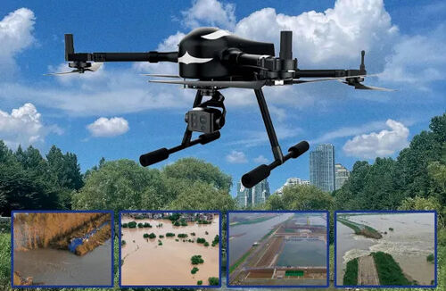 Dernières nouvelles de l'entreprise Les véhicules aériens sans pilote aident à la lutte contre les inondations d'urgence, à la surveillance des inspections intelligentes et à l'alerte précoce des rivières pendant la saison des inondations