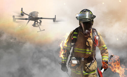 Dernières nouvelles de l'entreprise Drone de surveillance des incendies à propulsion attachée