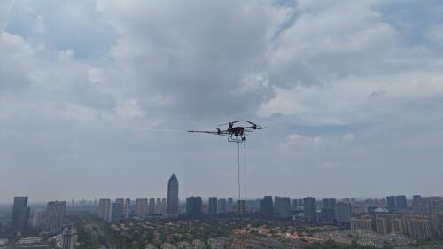 Dernières nouvelles de l'entreprise Drone captif MYUAV : vue stable à 120 m de hauteur