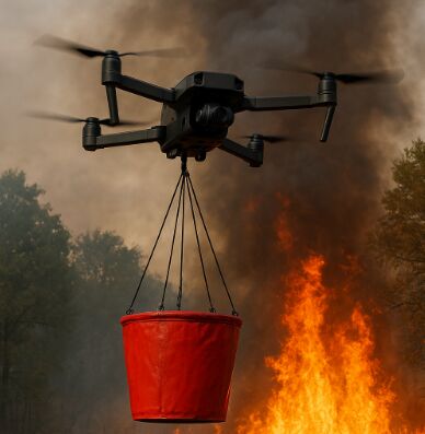 Dernières nouvelles de l'entreprise Seau de feu attaché au MYUAV: prend en charge la personnalisation des scénarios, réduit les coûts d'approvisionnement pour les clients étrangers