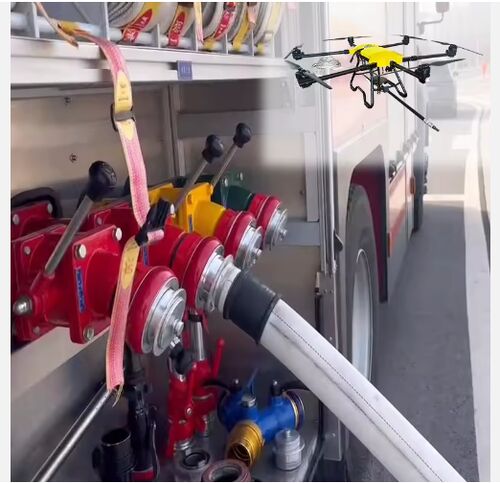 Dernières nouvelles de l'entreprise Adaptation et avantages des tuyaux d'incendie dans la lutte contre l'incendie des véhicules aériens sans pilote