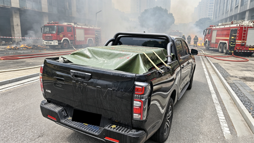 Dernières nouvelles de l'entreprise MYUAV FC100 Firefighting Drone Successfully Completes Field Drill; Tethered Power Supply and Long Endurance Enable Effic