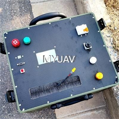 Station de contrôle au sol reliée à haut cube pour drones Système 2800W 420V Max.200m