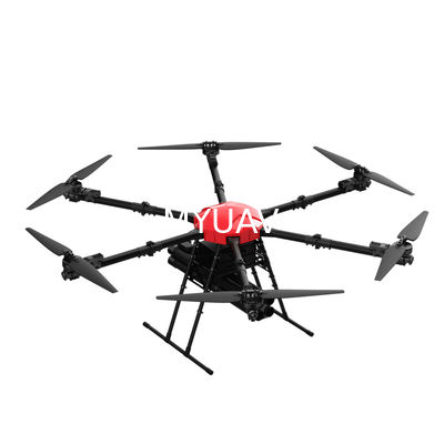 H60 Drone de lutte contre les incendies d'urgence Charge maximale de 60 kg avec gouttelier d'extincteur pour éteindre les incendies de forêt